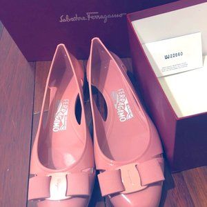 Salvatore Ferragamo Flats with Kitten Heels